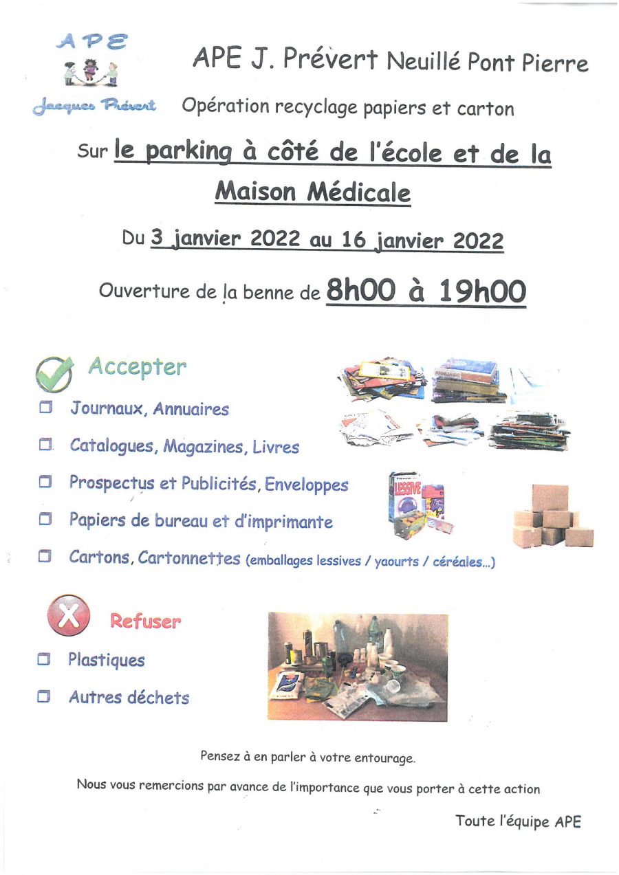 Opération recyclage