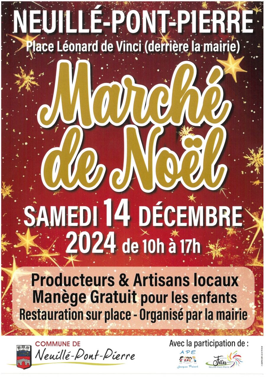 Affiche Marché de Noël_Neuillé-Pont-Pierre